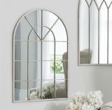 Shabby Chic Arched Window Mirror